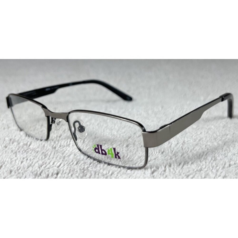 NEW DB4K | EUROPA GAMER C3 BLACK & SILVER KIDS EYEGLASSES FRAMES 46-16-120